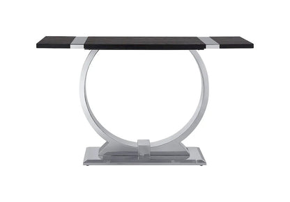 Furniture of America - Horsham - Sofa Table - Silver/Black - FM47019SV-S view 3
