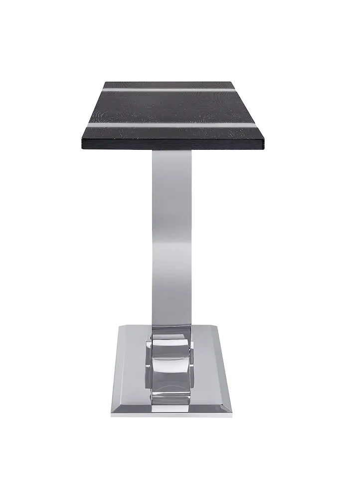 Furniture of America - Horsham - Sofa Table - Silver/Black - FM47019SV-S view 4