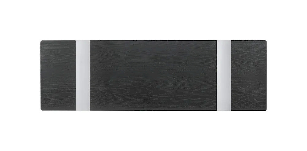 Furniture of America - Horsham - Sofa Table - Silver/Black - FM47019SV-S view 5