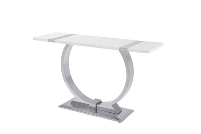Furniture of America - Horsham - Sofa Table - Silver/White - FM47018SV-S view 2