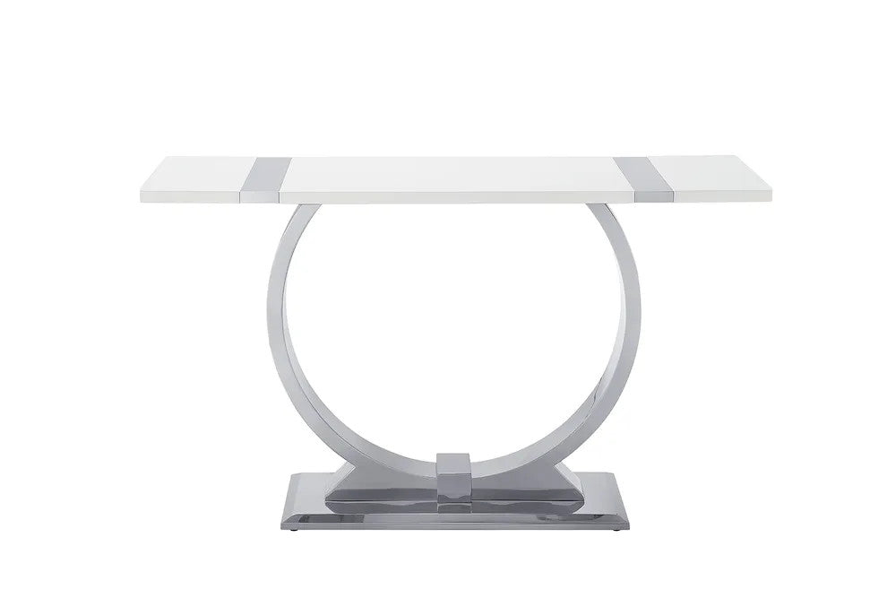 Furniture of America - Horsham - Sofa Table - Silver/White - FM47018SV-S view 3