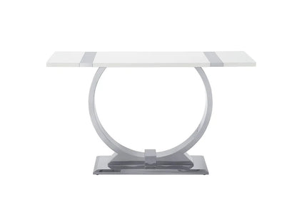 Furniture of America - Horsham - Sofa Table - Silver/White - FM47018SV-S view 3