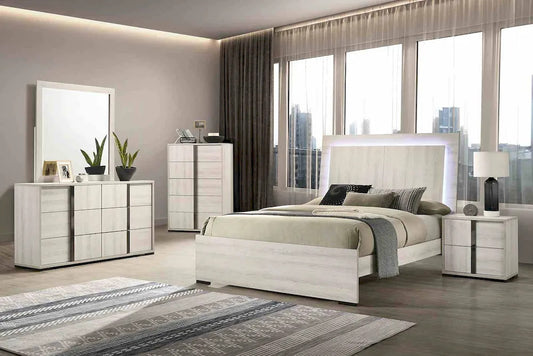 Furniture of America - Horten - 4 Pc. Queen Bedroom Set w/ Chest - FM7200WH-Q-5PC-CHEST view 1