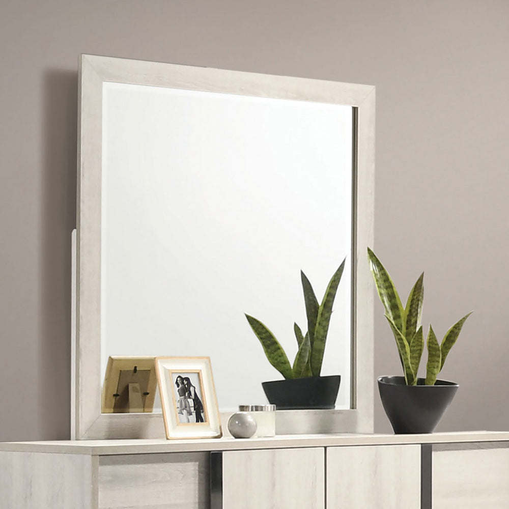 Furniture of America - Horten Mirror in White Wash - FM7200WH-M View 1