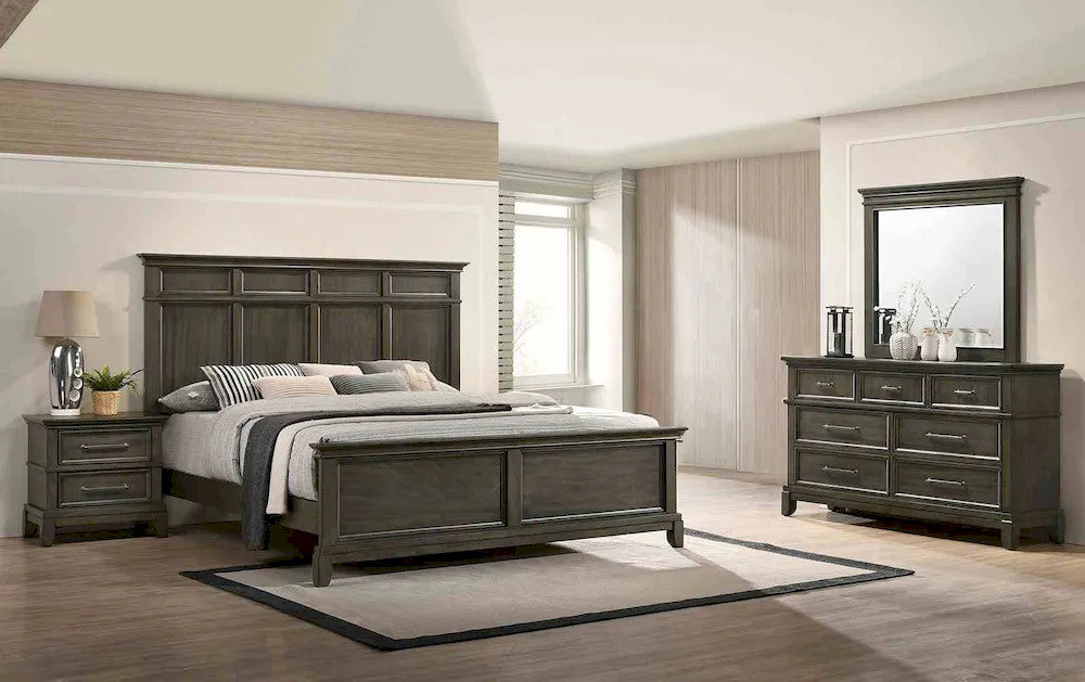 Furniture of America - Houston - 3 Pc. Queen Bedroom Set - CM7221GY-Q-4PC view 1