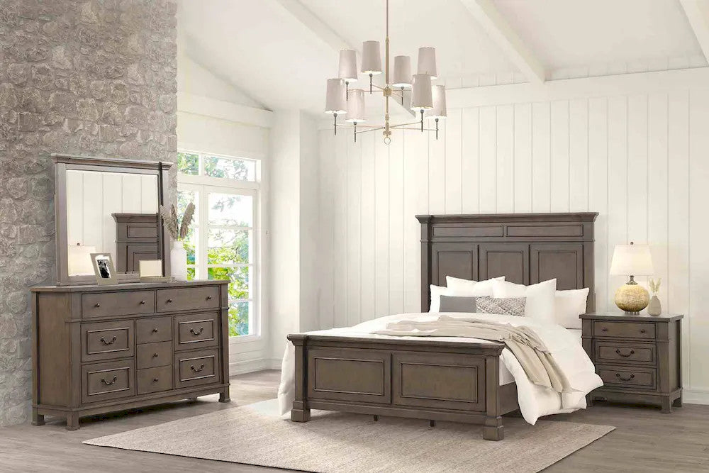 Furniture of America - Huddersfield - 4 Pc. Queen Bedroom Set w/ 2NS - FM7702DB-Q-5PC-2NS view 1
