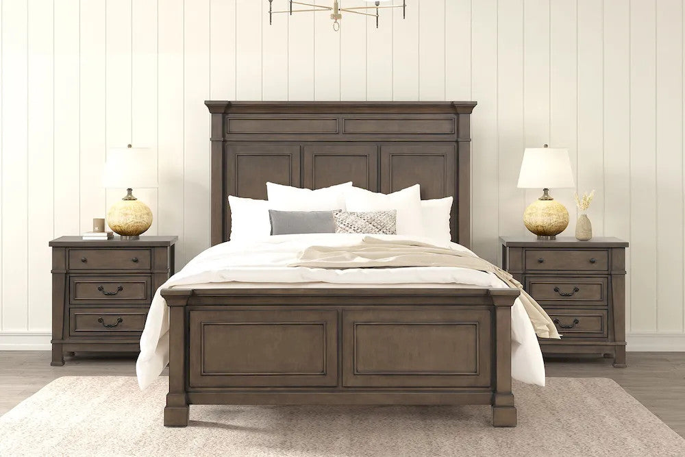 Furniture of America - Huddersfield - 4 Pc. Queen Bedroom Set w/ 2NS - FM7702DB-Q-5PC-2NS view 2