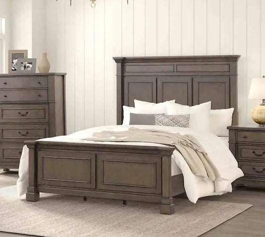 Furniture of America - Huddersfield - E.King Bed, Dark Walnut - FM7702DB-EK-BED view 1