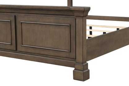 Furniture of America - Huddersfield - E.King Bed, Dark Walnut - FM7702DB-EK-BED view 7