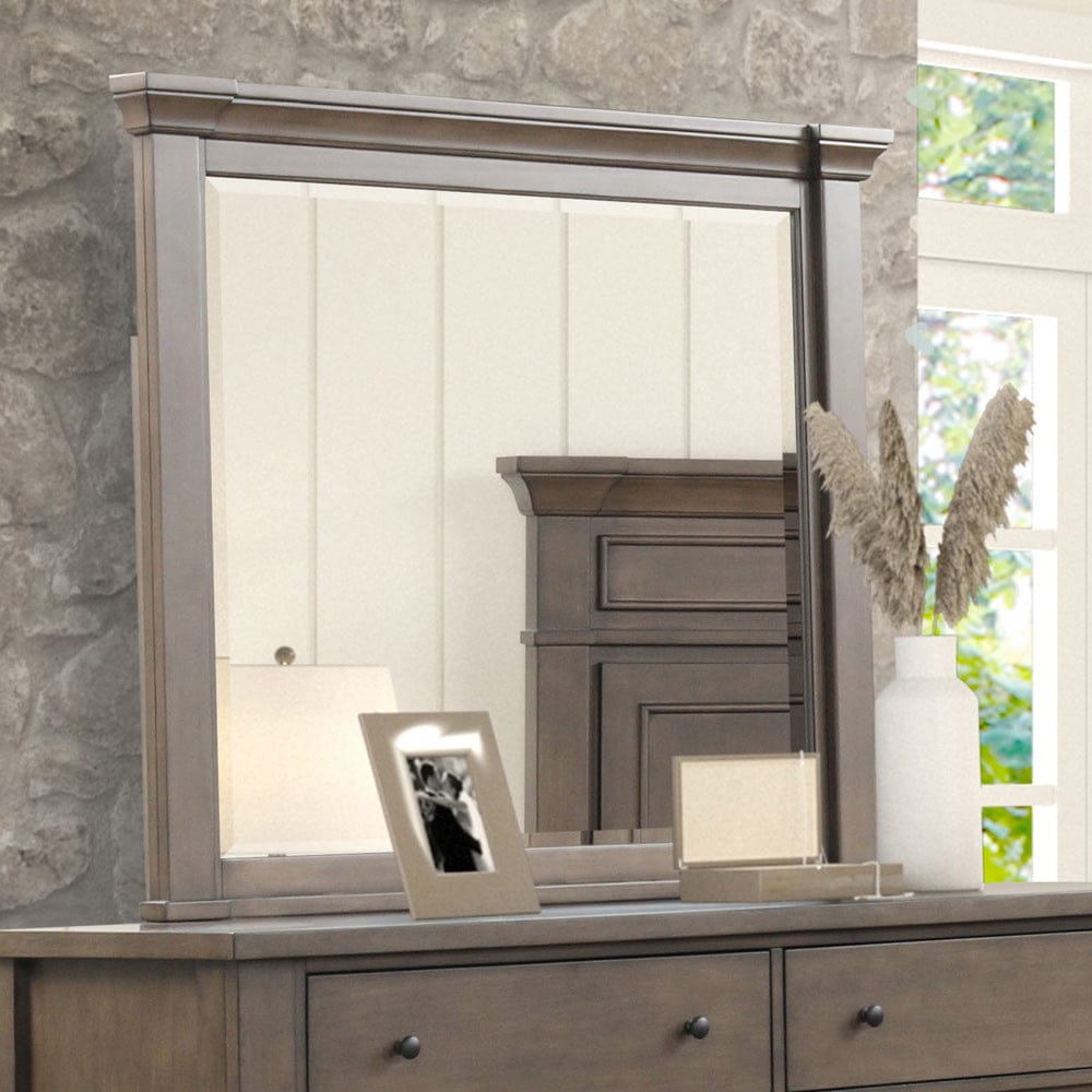 Furniture of America - Huddersfield Mirror in Dark Walnut - FM7702DB-M View 1