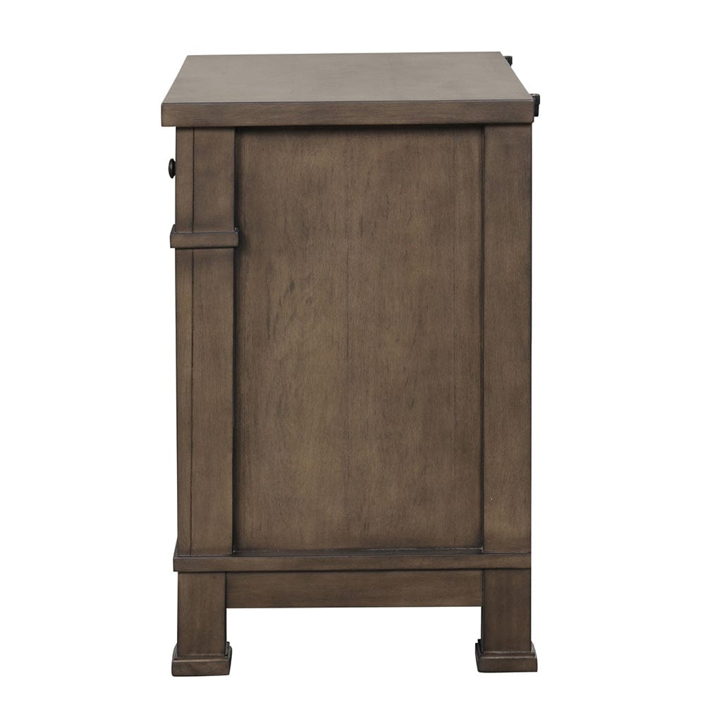 Furniture of America - Huddersfield Nightstand W/ USB in Dark Walnut - FM7702DB-N View 4