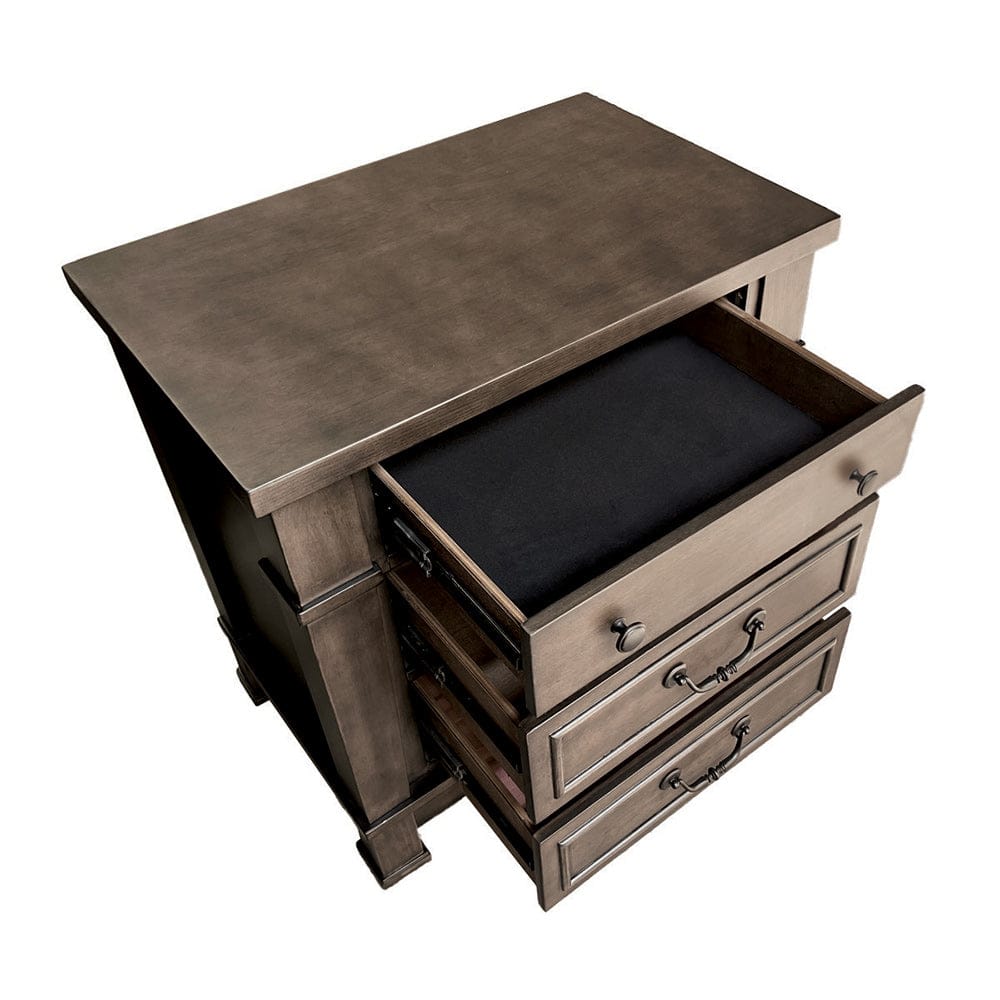Furniture of America - Huddersfield Nightstand W/ USB in Dark Walnut - FM7702DB-N View 9