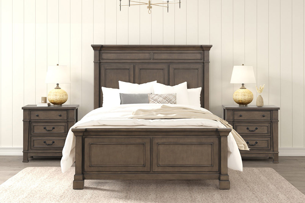 Furniture of America - Huddersfield Queen Bed in Dark Walnut - FM7702DB-Q-BED View 2