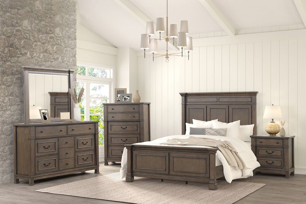 Furniture of America - Huddersfield Queen Bed in Dark Walnut - FM7702DB-Q-BED View 4