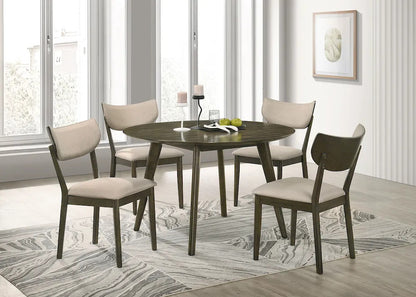 Furniture of America - Huttwil - 5 Pc. Round Dining Table Set - FM32007WN-RT-5PC view 1