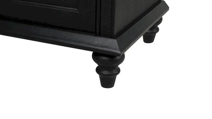 Furniture of America - Hyde - 3 Drawer Nightstand - Black/Natural - SL7201BK-N view 3
