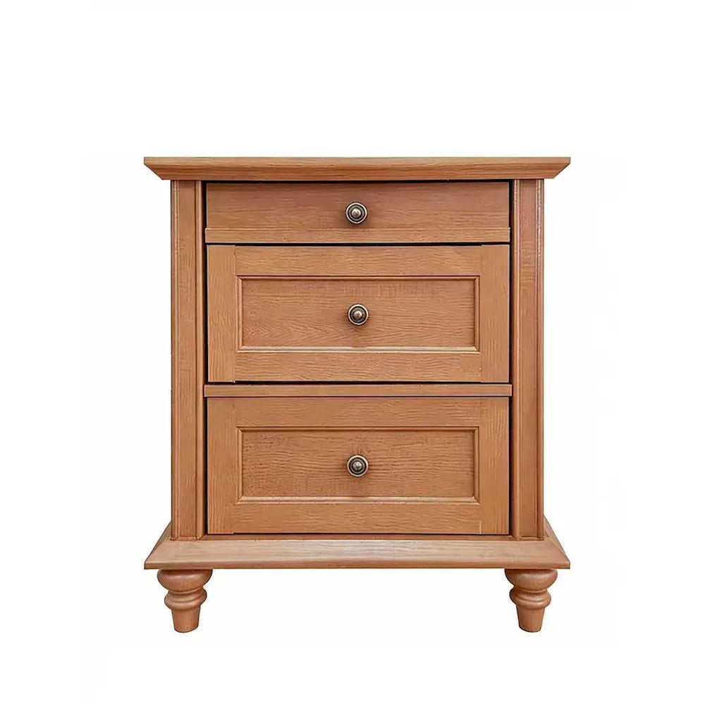 Furniture of America - Hyde - 3 Drawer Nightstand - Oak - SL7201AK-N view 2
