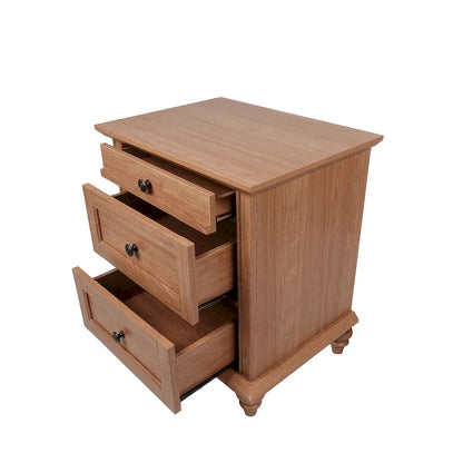 Furniture of America - Hyde - 3 Drawer Nightstand - Oak - SL7201AK-N view 3