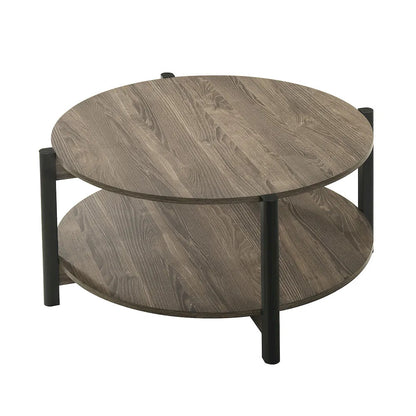 Furniture of America - Hyde - Round Coffee Table - Dark Gray - SL4200DG-CR view 3
