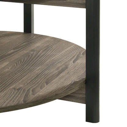 Furniture of America - Hyde - Round Coffee Table - Dark Gray - SL4200DG-CR view 4