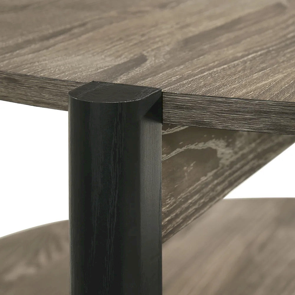 Furniture of America - Hyde - Round Coffee Table - Dark Gray - SL4200DG-CR view 6