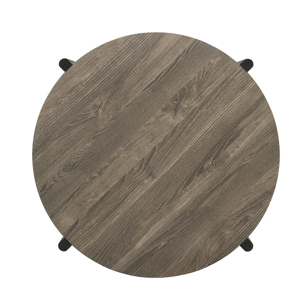 Furniture of America - Hyde - Round Coffee Table - Dark Gray - SL4200DG-CR view 8