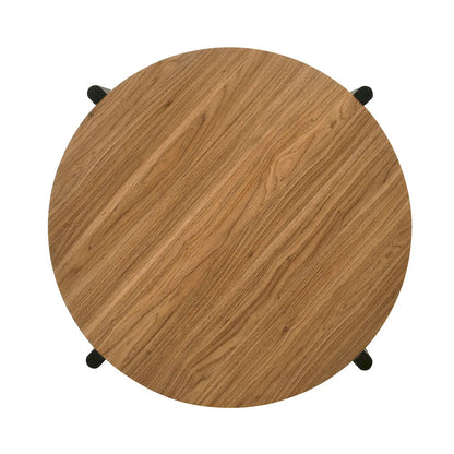 Furniture of America - Hyde - Round Coffee Table - Walnut - SL4200WN-CR view 8