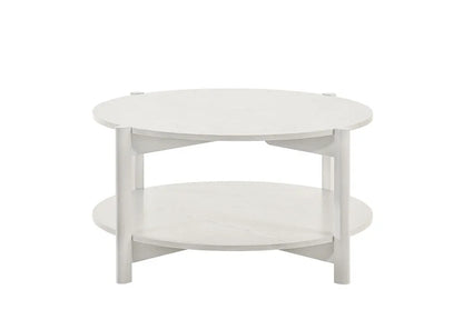 Furniture of America - Hyde - Round Coffee Table - White - SL4200WH-CR view 2