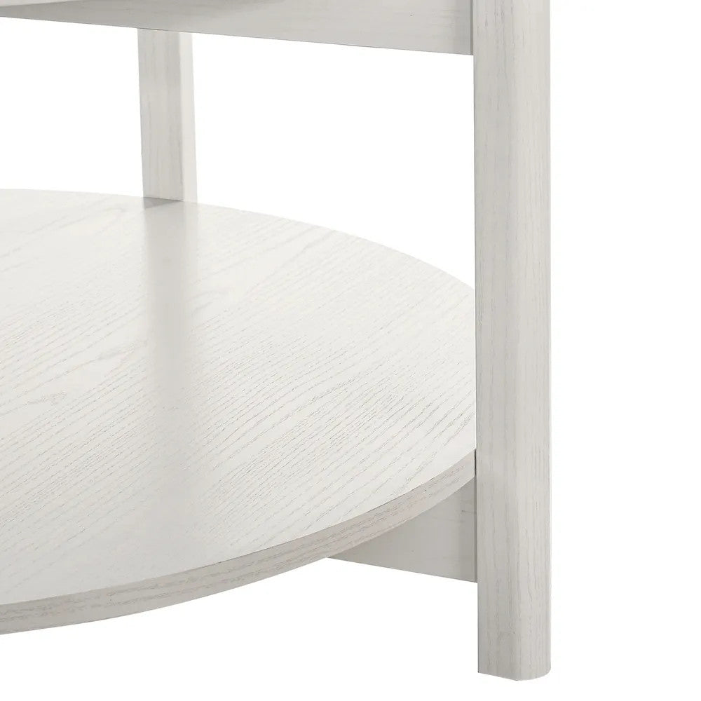 Furniture of America - Hyde - Round Coffee Table - White - SL4200WH-CR view 5