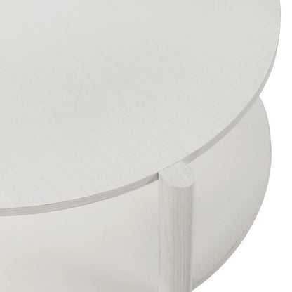 Furniture of America - Hyde - Round Coffee Table - White - SL4200WH-CR view 6