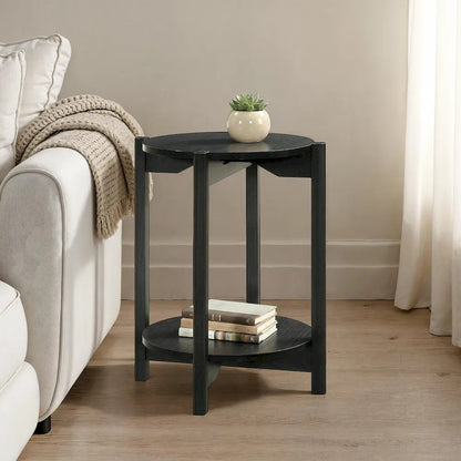 Furniture of America - Hyde - Round End Table - Black - SL4200BK-E view 1