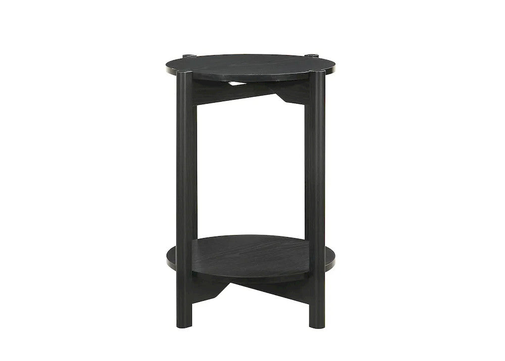 Furniture of America - Hyde - Round End Table - Black - SL4200BK-E view 2