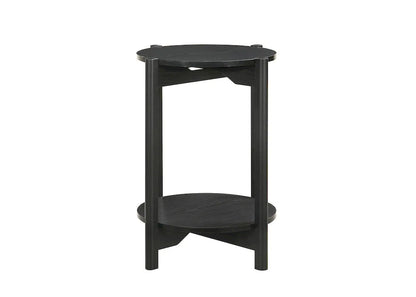 Furniture of America - Hyde - Round End Table - Black - SL4200BK-E view 2