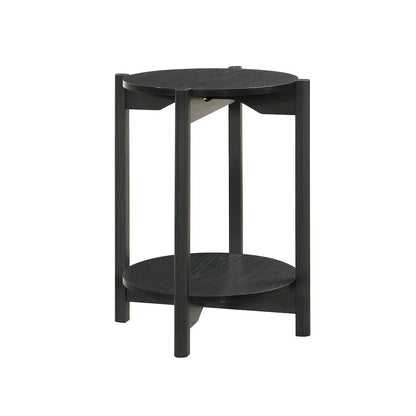 Furniture of America - Hyde - Round End Table - Black - SL4200BK-E view 3