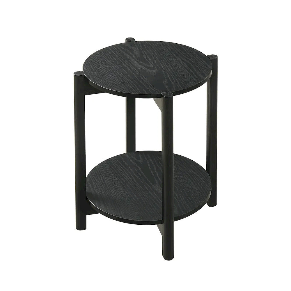 Furniture of America - Hyde - Round End Table - Black - SL4200BK-E view 4