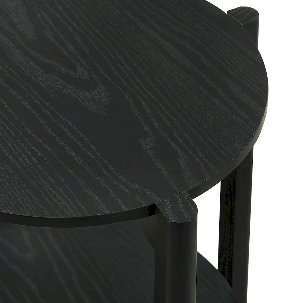 Furniture of America - Hyde - Round End Table - Black - SL4200BK-E view 6