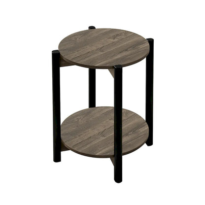 Furniture of America - Hyde - Round End Table - Dark Gray - SL4200DG-E view 3