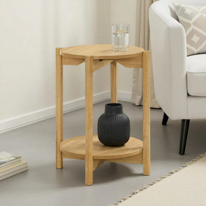 Furniture of America - Hyde - Round End Table - Natural - SL4200NT-E view 1