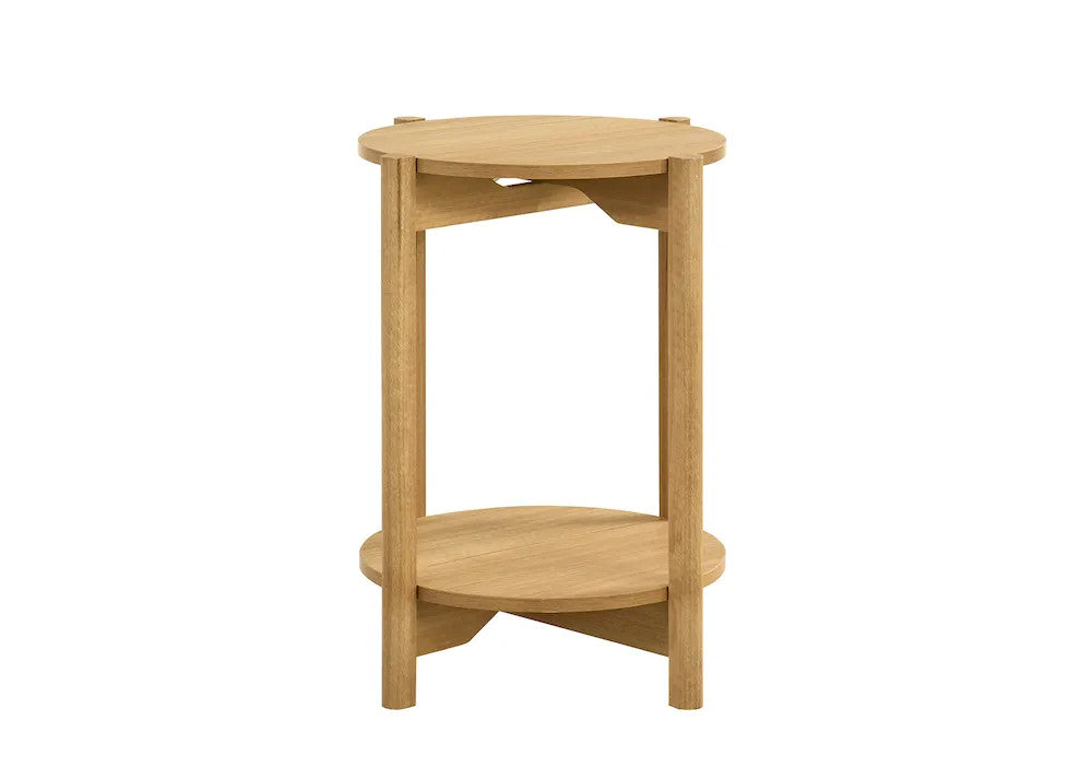 Furniture of America - Hyde - Round End Table - Natural - SL4200NT-E view 2