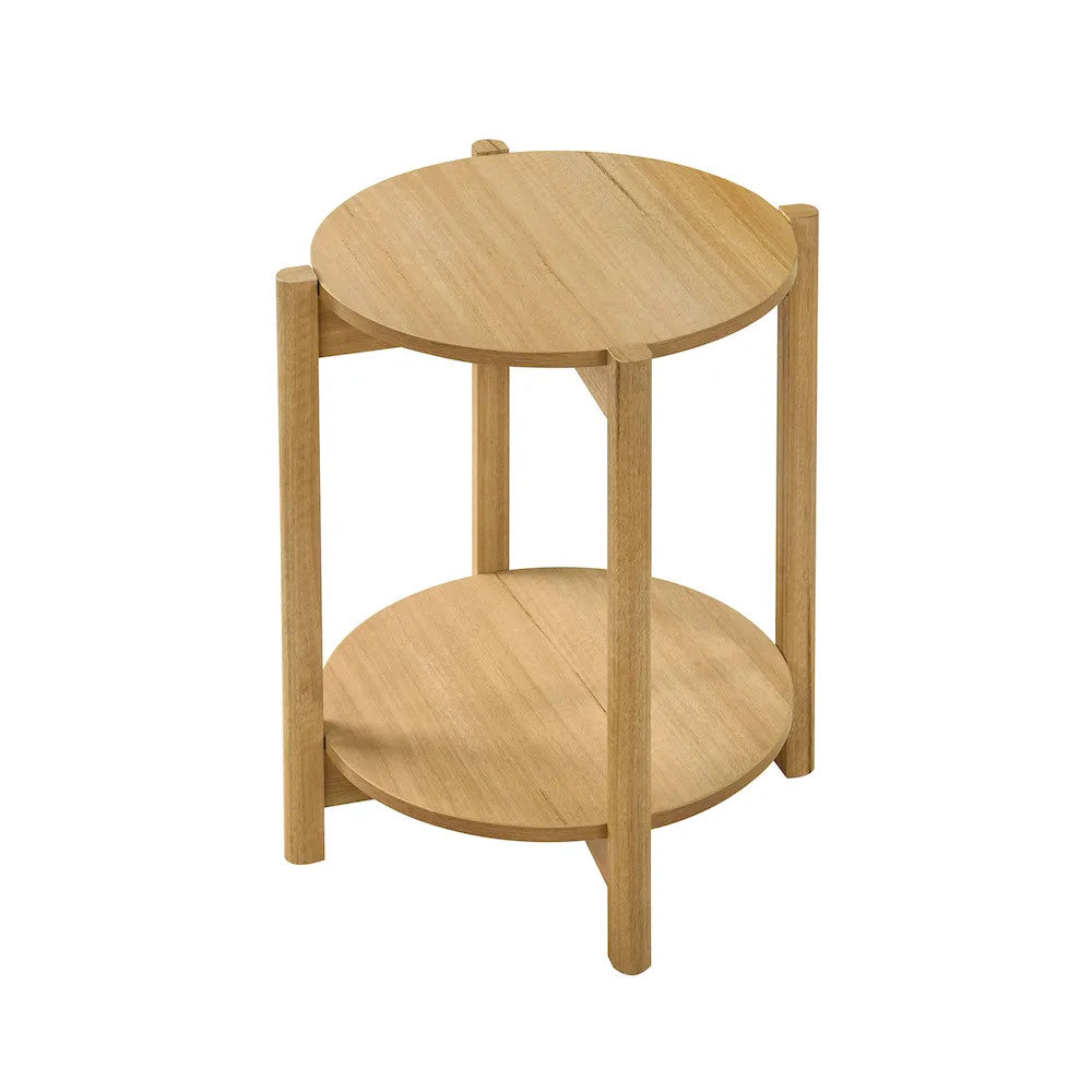 Furniture of America - Hyde - Round End Table - Natural - SL4200NT-E view 4