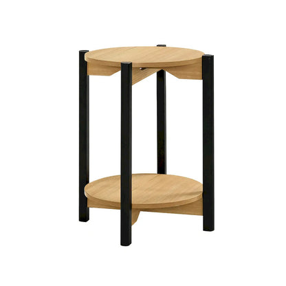 Furniture of America - Hyde - Round End Table - Oak - SL4200AK-E view 2