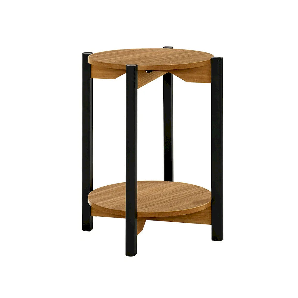 Furniture of America - Hyde - Round End Table - Walnut - SL4200WN-E view 2
