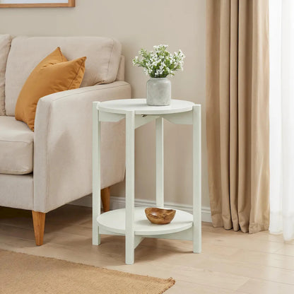 Furniture of America - Hyde - Round End Table - White - SL4200WH-E view 1