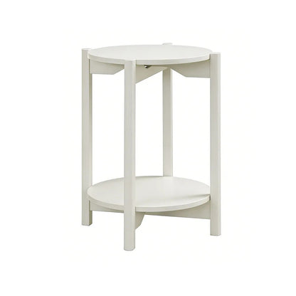 Furniture of America - Hyde - Round End Table - White - SL4200WH-E view 2