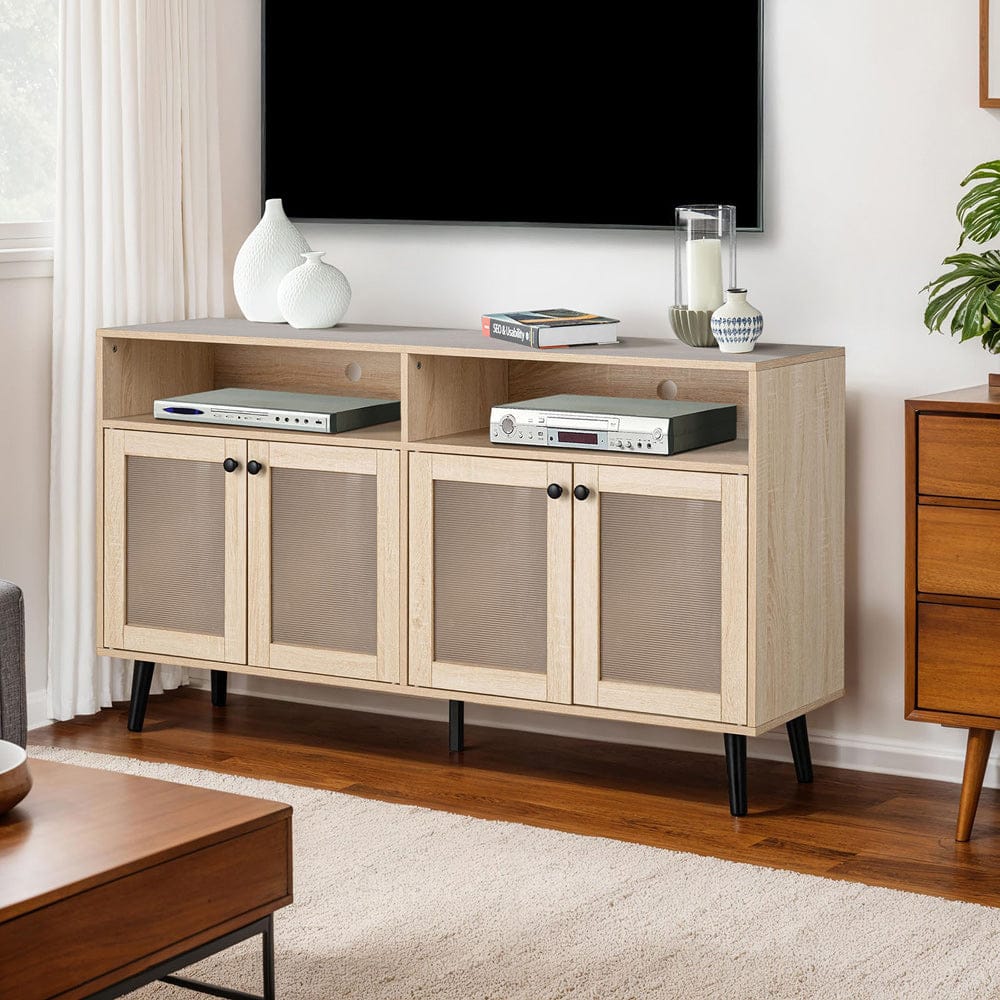 Furniture of America - Idanha TV Stand in Natural - SL-AC4001-TV View 1