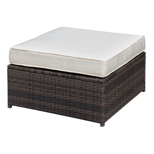 Furniture of America - Ilona Ottoman in Brown/Beige - CM-OS2136-E View 1