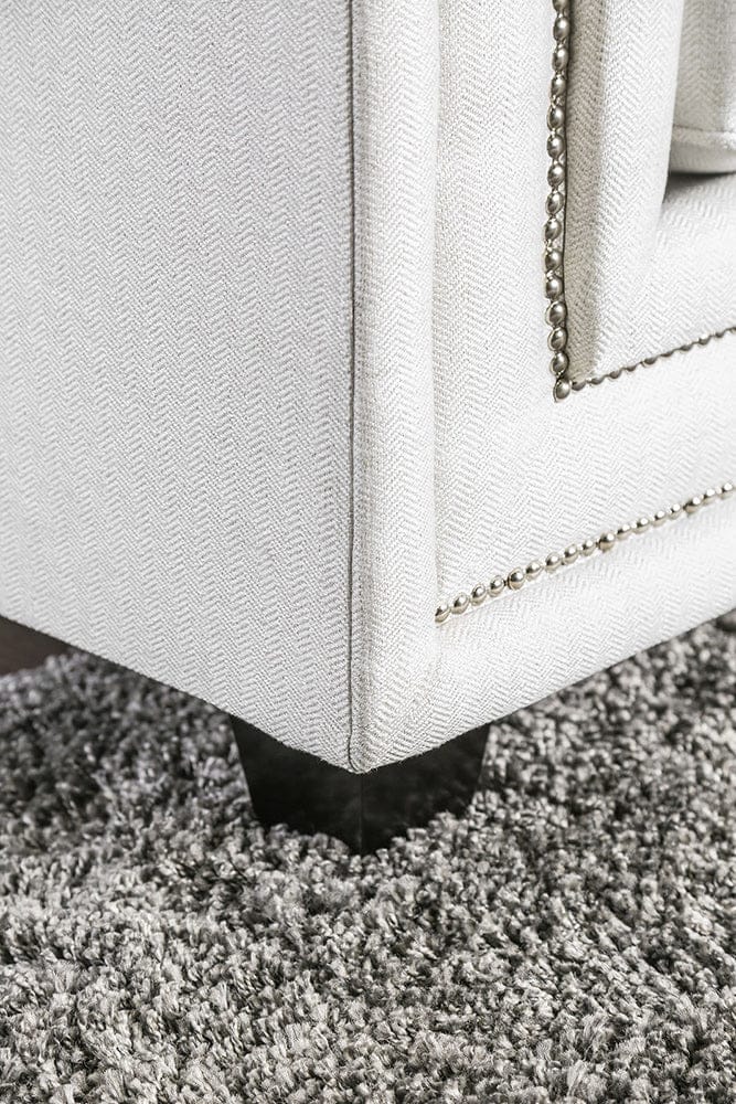 Furniture of America - Ilse Sofa + Loveseat in Off-White/Blue - SM2675-2PC View 5