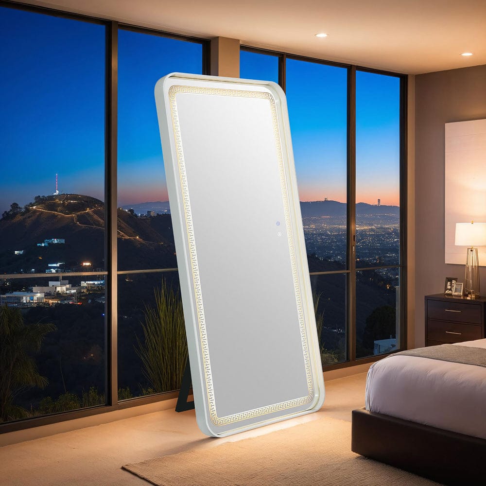 Furniture of America - Imogen Floor Mirror in White - FM-AC8014WH-M View 1