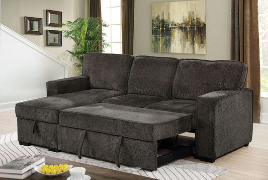Furniture of America - Ines Sectional in Dark Gray - CM6964DG-SECT View 2