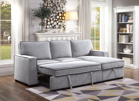 Furniture of America - Ines Sectional in Gray - CM6964-SECT View 1